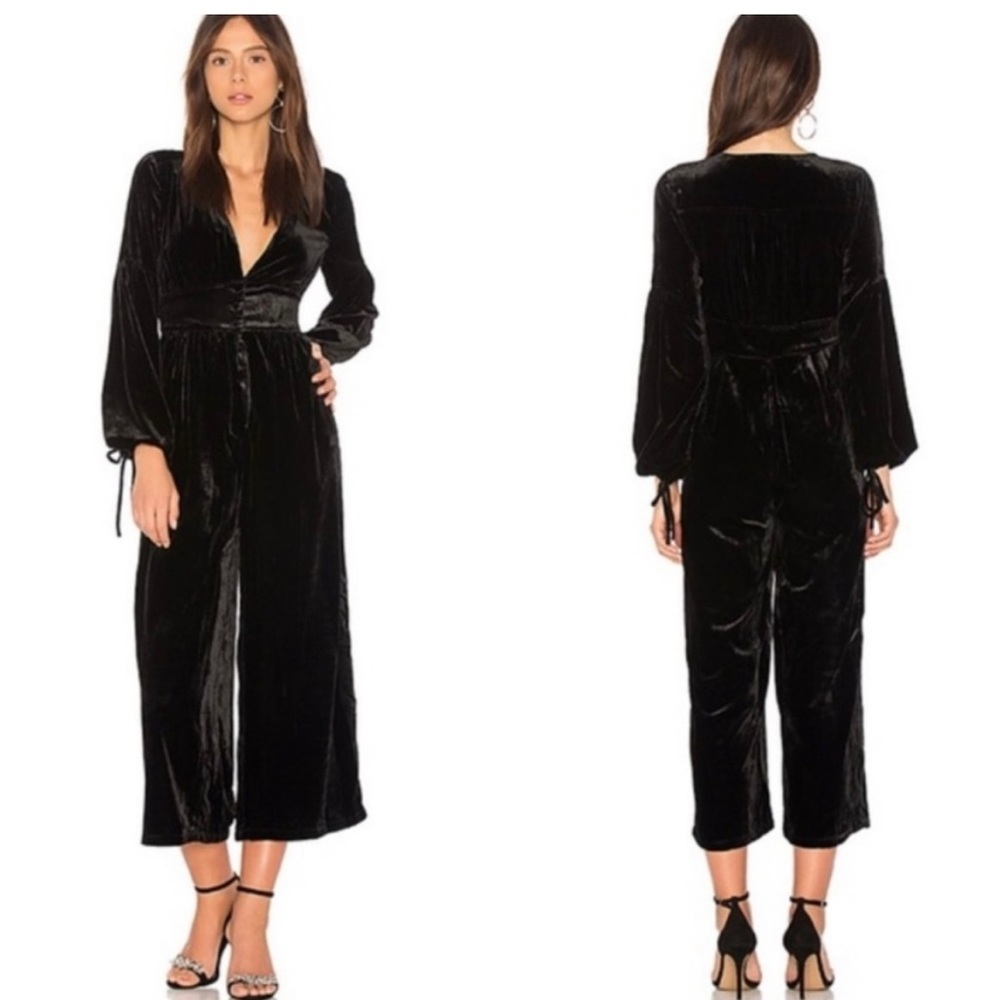 Free People Velvet Jumpsuit
